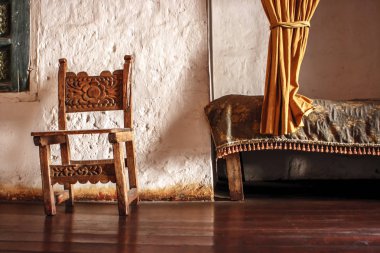 Bir yatak odası bir rahibe Santa Catalina manastırdaki Ar detay