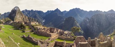 Cuzco, Peru Machu Picchu Harabeleri Panoraması
