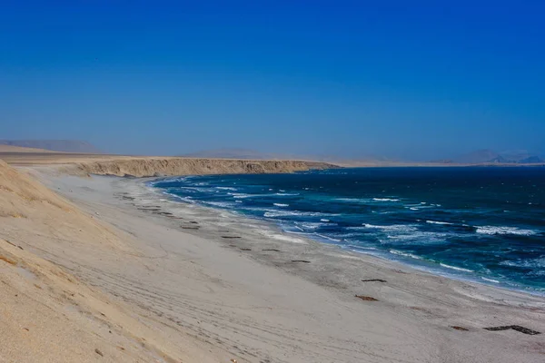 Cliff sull'Oceano Pacifico. Paracas, Perù — Foto Stock