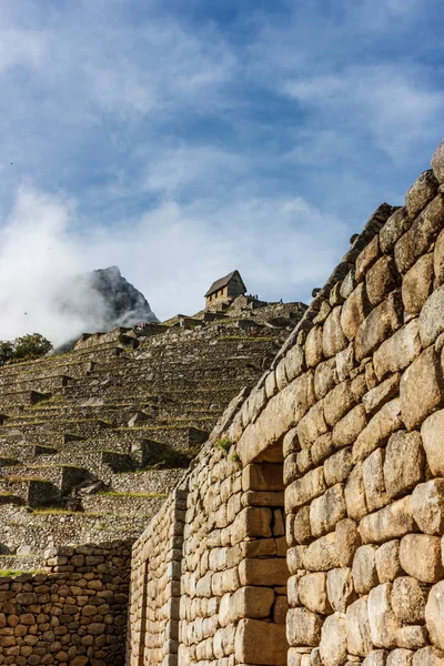 Guardian's huis in Machu Picchu, Cuzco, Peru — Stockfoto