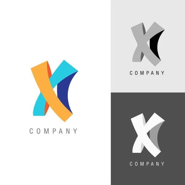 Elemento de design do logotipo. Símbolo da letra X . —  Vetores de Stock