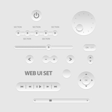 koyu web kullanıcı arabirimi öğeleri