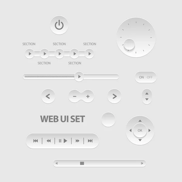 Dark Web UI Elements — Stock Vector