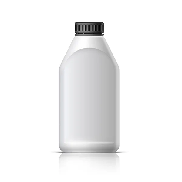 Κενό μπουκάλι ρεαλιστικό σε διανυσματικά λευκό φόντο — Διανυσματικό Αρχείο