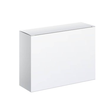 Beyaz paket karton kutu. Bilgisayar yazılımı için