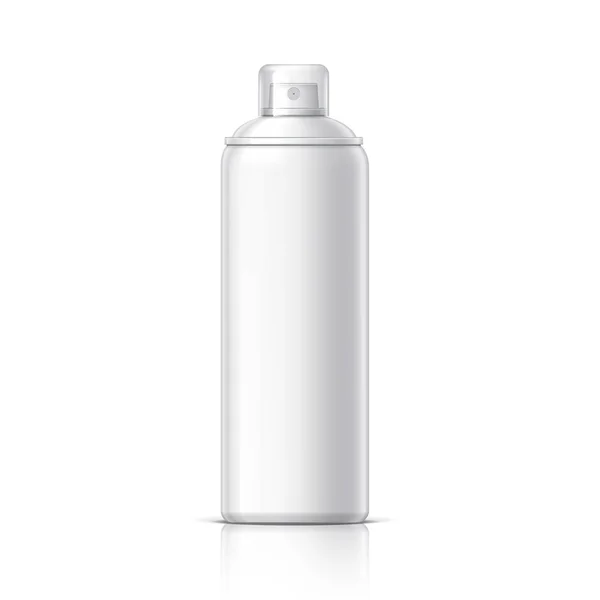 Botol Kosmetik Putih yang realistis bisa menyemprot - Stok Vektor