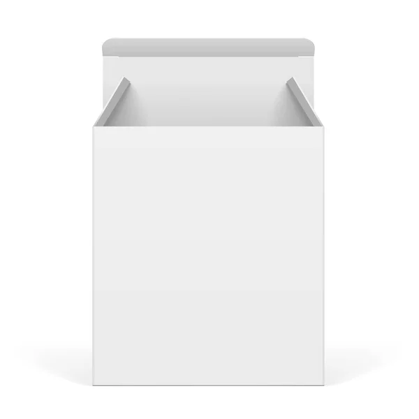 Fehér csomag doboz. Elektronikus eszköz — Stock Vector