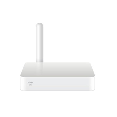 Gerçekçi beyaz Multimedya ve Tv kutu alici