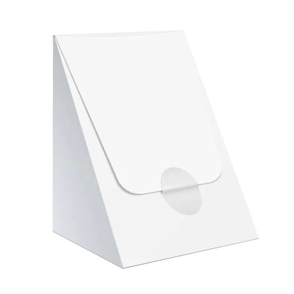 Modèle blanc blanc réaliste Emballage pour aliments . — Image vectorielle
