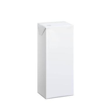 Gerçekçi beyaz karton paketi 100 ml
