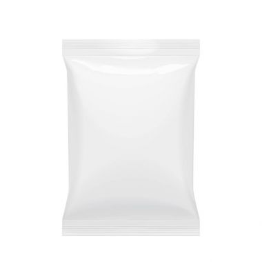 Beyaz gerçekçi polietilen torba asmak yuvalı.