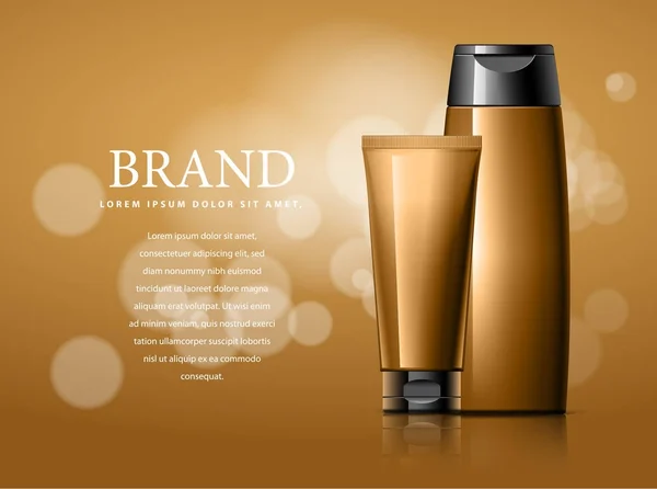 Projekt reklamy kosmetyków. — Wektor stockowy