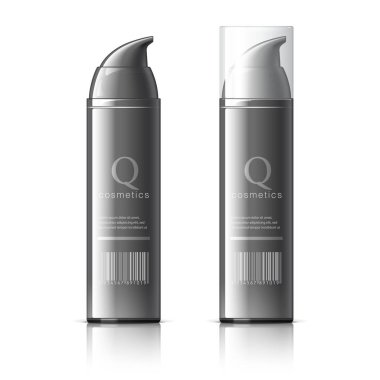 Gerçekçi siyah kozmetik şişe sprey olabilir