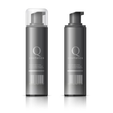 Gerçekçi siyah kozmetik şişe sprey olabilir