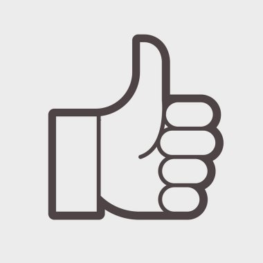 Hayranlık jesti. Hend başparmak yukarı.