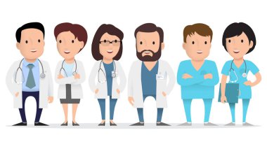 Doktor, tıbbi işçi, sağlık görevlisi.