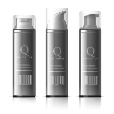 Gerçekçi kozmetik şişe püskürtme kabı olabilir.