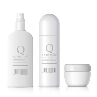 Gerçekçi kozmetik şişe püskürtme kabı olabilir.