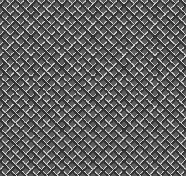 Motif de grille métallique sans couture — Image vectorielle