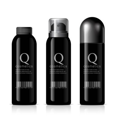 Gerçekçi kozmetik şişe püskürtme kabı olabilir.