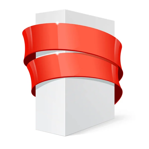Realistické balíček Box. Pro prezentaci Software — Stockový vektor