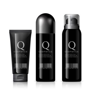 Gerçekçi kozmetik şişe püskürtme kabı olabilir.