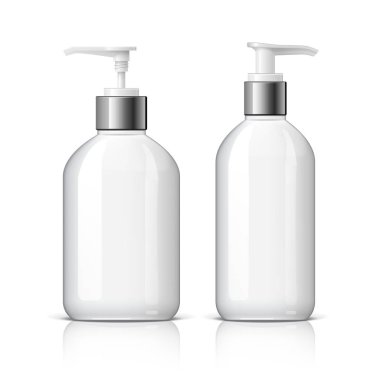 Gerçekçi kozmetik şişe kümesi