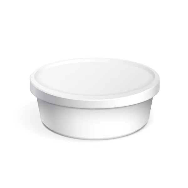 白い空プラスチック容器 — ストックベクタ