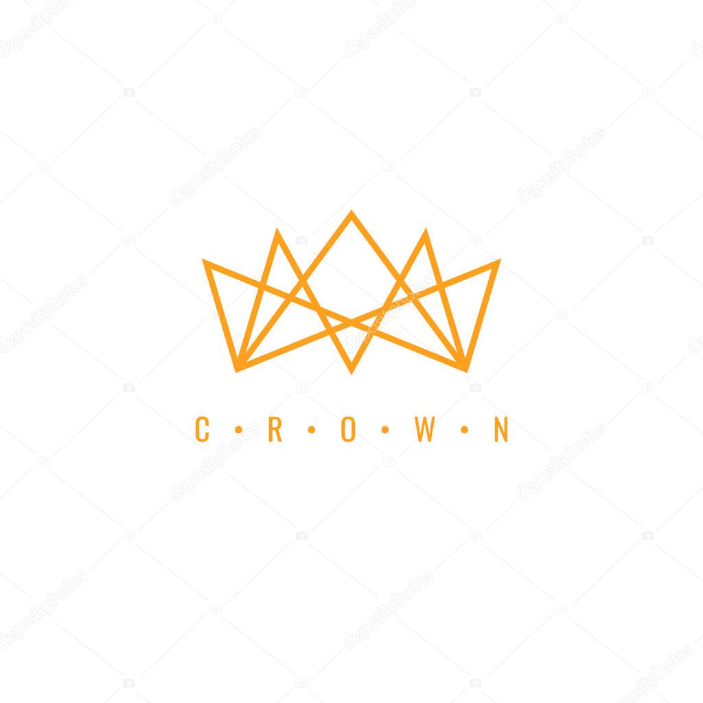 Royal crowns deluxe. Quality crown icons. crown symbol vector illustration