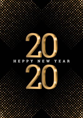 Vektör metin tasarımı 2020.