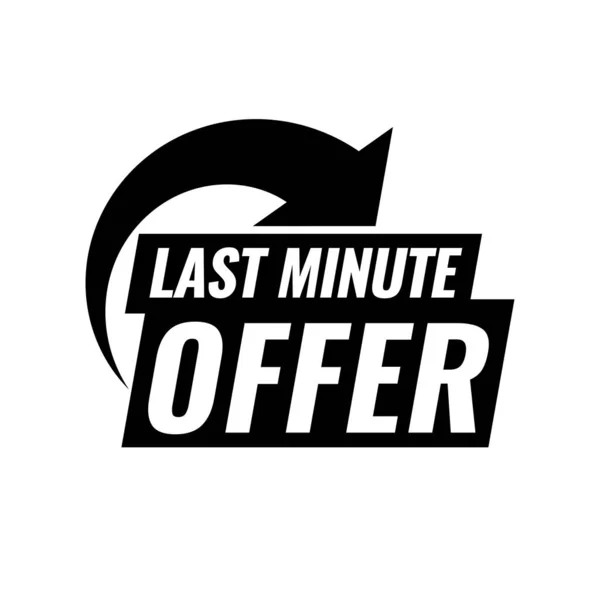 Last-Minute-Deal. — Stockvektor