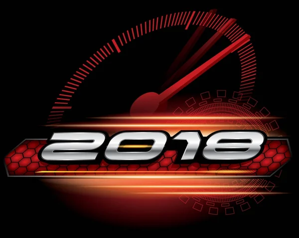 Arka plan üzerinde vektör 2018