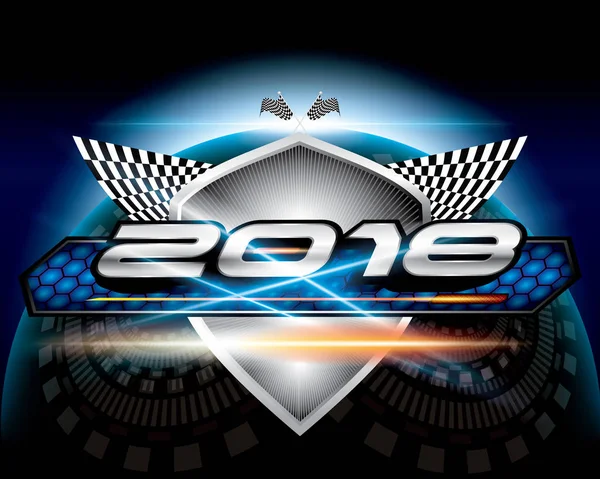 Arka plan üzerinde vektör 2018