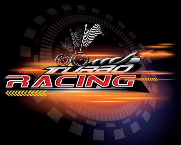 Turbo yarış simge kavramı vektör