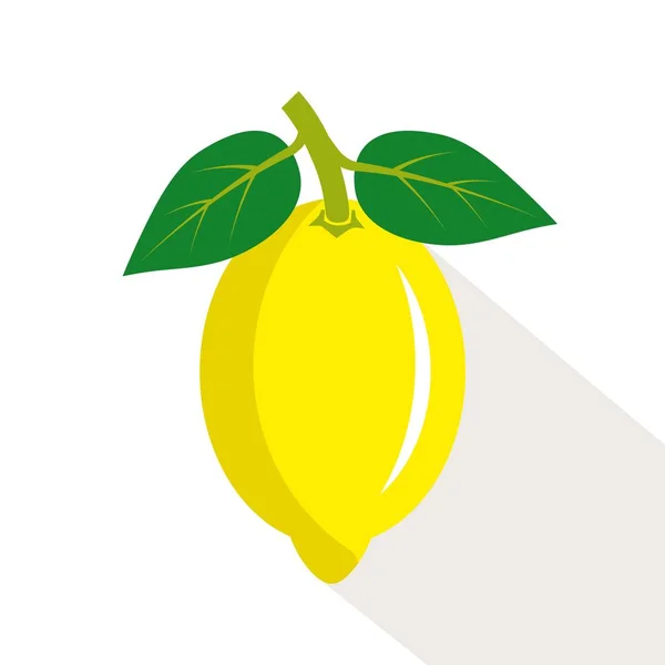 Lemon. Fruta madura y jugosa — Vector de stock