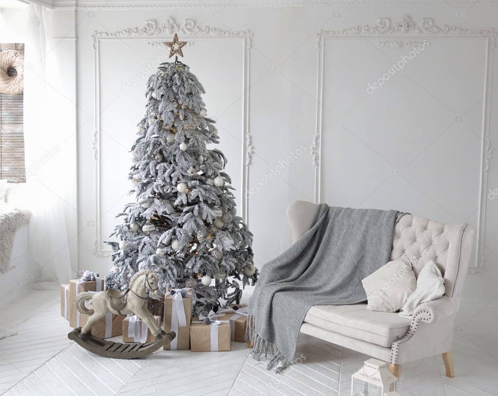 white christmas interior