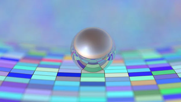 Esfera de espejo en la superficie celular —  Fotos de Stock