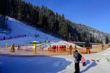 Kayak ve kışın dağlarda rekreasyon