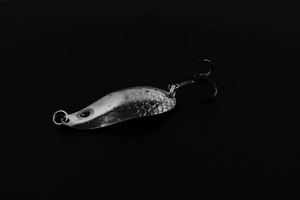 Eine Ausstellung von Raubkopien von Fischerlöffelködern. ba — Stockfoto