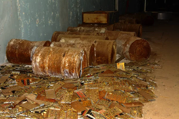 Belgili tanımlık yandaş gizli askeri biriminin yağmalanmış Komuta Merkezi 