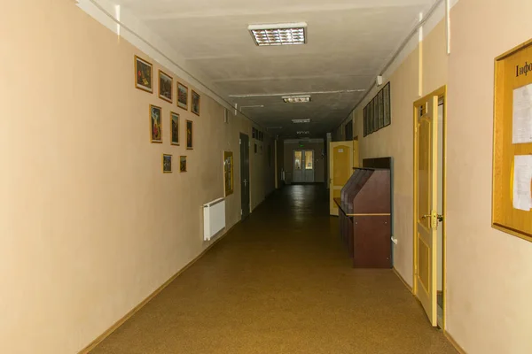 Korridor Der Höheren Bildungseinrichtung Zhytomyr Der Ukraine Oktober 2017 — Stockfoto
