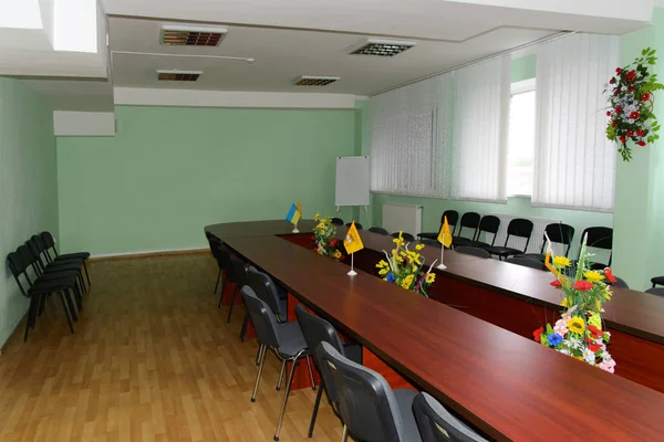 Osztály Előadásokhoz Zhytomyr Felsőoktatási Intézmény Ukrajnában Október 2017 — Stock Fotó