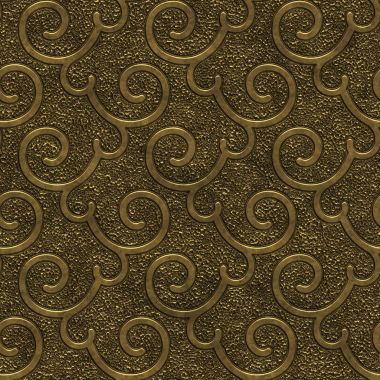 Altın metal sorunsuz doku swirls desenli