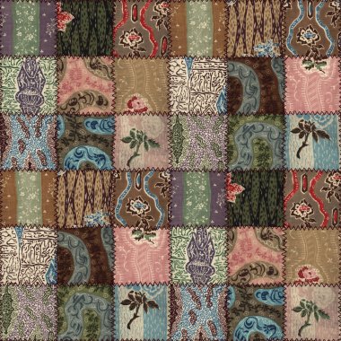 Ülke patchwork yorgan sorunsuz doku