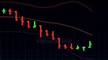 siyah arka plan - evrensel borsa fiyat listede yeni kalite mali iş dinamik hareket video görüntüleri animasyonlu.