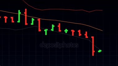 siyah arka plan - evrensel borsa fiyat listede yeni kalite mali iş dinamik hareket video görüntüleri animasyonlu.