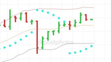 Beyaz arka plan - evrensel borsa fiyat listede yeni kalite mali iş dinamik hareket video görüntüleri animasyonlu.