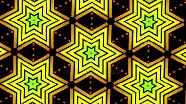 süs geometrik caleidoscope yıldız kar tanesi hareketli desen yeni kalite evrensel hareket dinamik animasyonlu renkli neşeli dans müzik video görüntüleri döngü