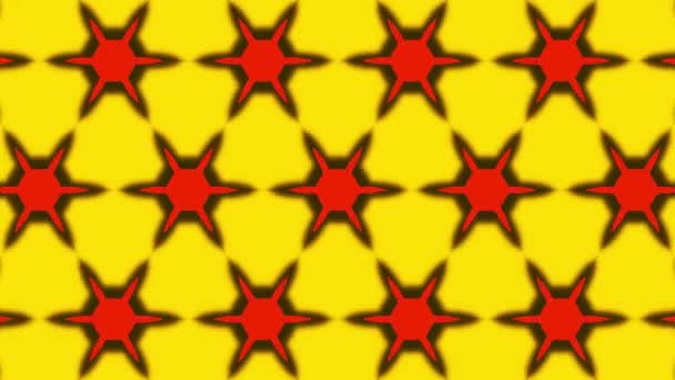 caleidoscope géométrique ornemental étoile motif mobile Nouvelle qualité mouvement universel dynamique animé coloré joyeux danse musique vidéo boucle 