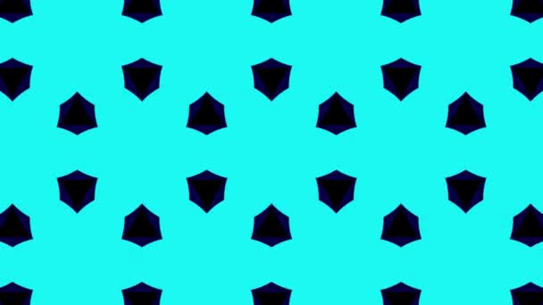 caleidoscope géométrique ornemental étoile motif mobile Nouvelle qualité mouvement universel dynamique animé coloré joyeux danse musique vidéo boucle 